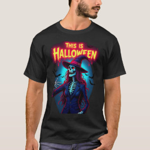 Frohe Halloween-Nacht coole AI-Gestaltung T-Shirt