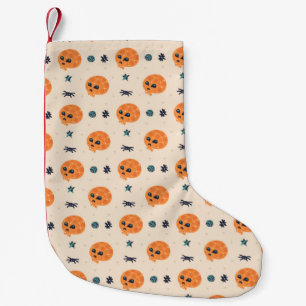 Frohe Halloween nahtloses Muster, Hintergrund. Sku Kleiner Weihnachtsstrumpf