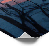 Frohe Halloween! Niedliches Skelett Poster (Ecke)