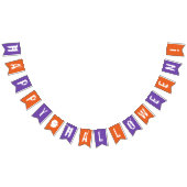 Frohe Halloween Orange & Lila Ghost-Jagdflagge Wimpelkette (Alle)