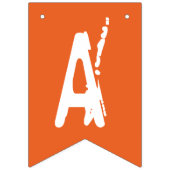 Frohe Halloween Orange & Lila Ghost-Jagdflagge Wimpelkette (Zweite Fahne)