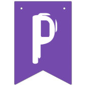 Frohe Halloween Orange & Lila Ghost-Jagdflagge Wimpelkette (Dritte Fahne)