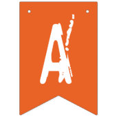 Frohe Halloween Orange & White Ghost Jagdflagge Wimpelkette (Zweite Fahne)