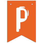 Frohe Halloween Orange & White Ghost Jagdflagge Wimpelkette (Dritte Fahne)