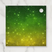 Frohe Halloween Party Monster Green Geschenkanhänger (Rückseite)