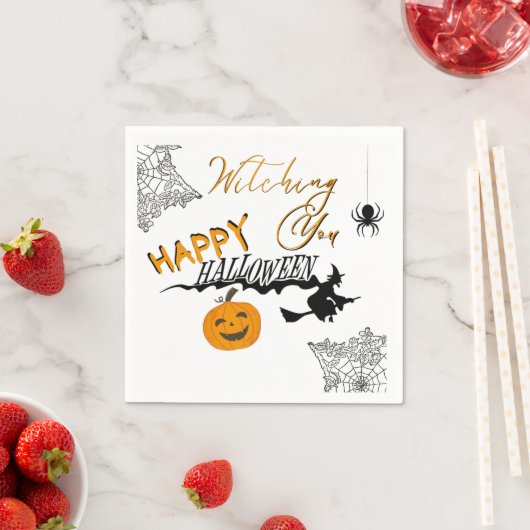 Frohe Halloween-Party-Serviette Serviette (Beispiel)