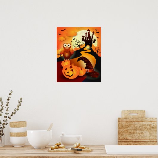 Frohe Halloween! Poster (Küche)