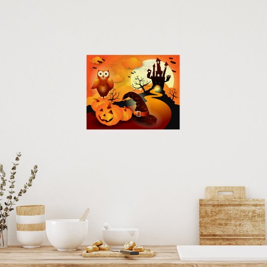 Frohe Halloween! Poster (Küche)