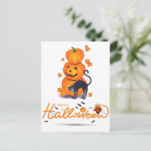 Frohe Halloween! Postkarte (Stehend Vorderseite)