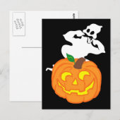 Frohe Halloween! Postkarte (Vorne/Hinten)