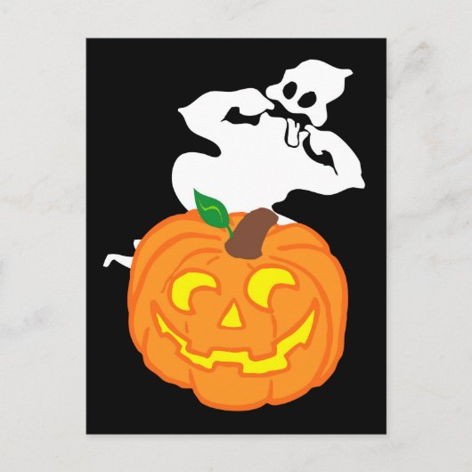 Frohe Halloween! Postkarte (Vorderseite)