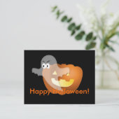 Frohe Halloween! Postkarte (Stehend Vorderseite)