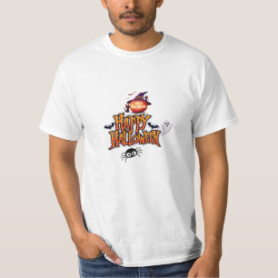 Frohe Halloween Pumpkin, Geist & Spider Festive T-Shirt