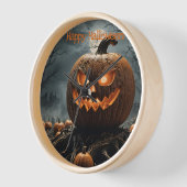 Frohe Halloween Pumpkin Patch Wall Clock Uhr (Winkel)