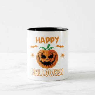 "Frohe Halloween Pumpkin Tasse - Spooky Coffee Cup