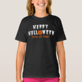 Frohe Halloween Pumpkin Trick oder Treat T - Shirt (Vorderseite)