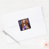 Frohe Halloween! Quadratischer Aufkleber (Umschlag)