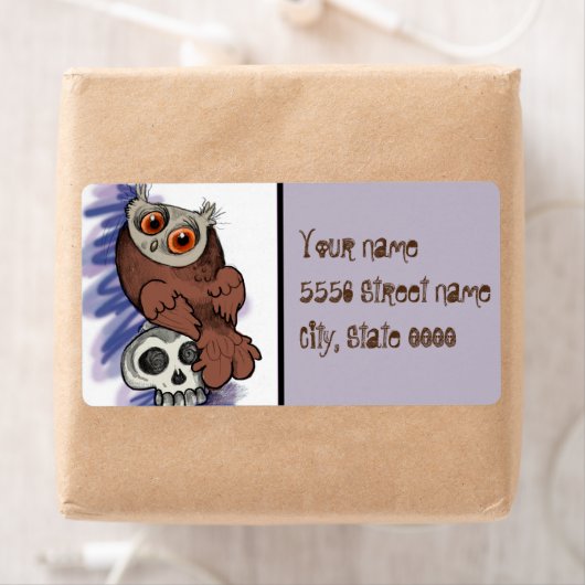 Frohe Halloween! Scardy Owl Skull (Insitu)