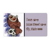 Frohe Halloween! Scardy Owl Skull (Vorne)