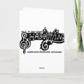 Frohe Halloween! Scardy Owl Skull~cards Karte (Rückseite)