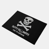 Frohe Halloween Schädel und Knochen Doormat Fußmatte (Schrägansicht)