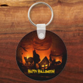 Frohe Halloween! Schlüsselanhänger (Vorderseite)