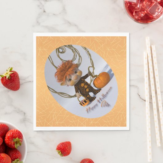 Frohe Halloween! Serviette (Beispiel)