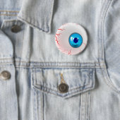 Frohe Halloween! Spooky Blue Eyeball Button (Beispiel)