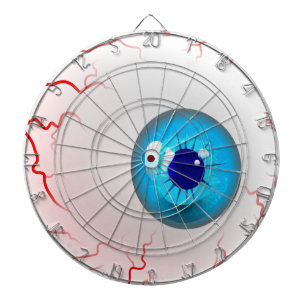 Frohe Halloween! Spooky Blue Eyeball Dartscheibe