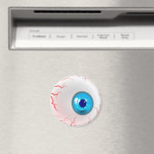 Frohe Halloween! Spooky Blue Eyeball Magnet (In Situ (Geschirrspüler))