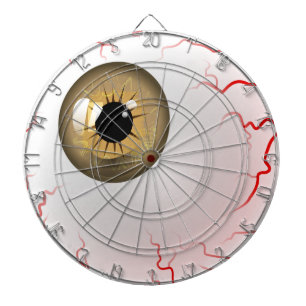 Frohe Halloween! Spooky Brown Eyeball Dartscheibe