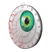 Frohe Halloween! Spooky Green Eyeball Dartscheibe (Vorderseite rechts)