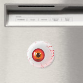 Frohe Halloween! Spooky Red Eyeball Magnet (In Situ (Geschirrspüler))