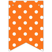 Frohe Halloween Streifen und Polka Punkte in Orang Wimpelkette (Erste Fahne)