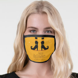 Frohe Halloween-Trick oder die Behandlung der Hexe Mund-Nasen-Maske