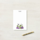 Frohe Halloween Typografie mit Grüner ID685 für Fl Post-it Klebezettel (Auf Schreibtisch)