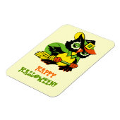 Frohe Halloween! Vintages Owl Gift Magnet (Linke Seite)