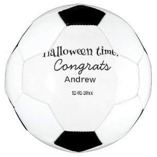 Frohe Halloween-Zeit Name Datum Jahr Abschluss Fußball
