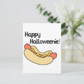 Frohe Halloweenie! Postkarte (Stehend Vorderseite)