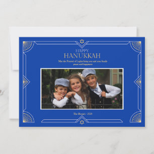 Frohe Hanukkah-Foto-Feiertagskarte Feiertagskarte