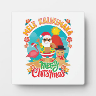 Frohe Hawaiianische Weihnachten für ein strahlende Fotoplatte
