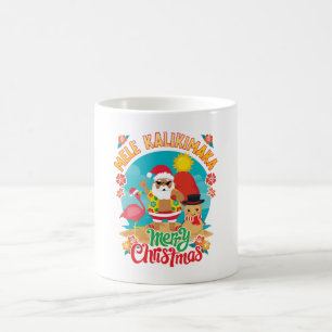 Frohe Hawaiianische Weihnachten für ein strahlende Kaffeetasse