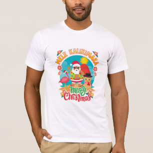 Frohe Hawaiianische Weihnachten für ein strahlende T-Shirt