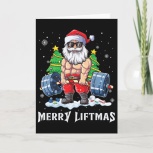 Frohe Hebemas Weihnachten Lustiger Weihnachtsmann Karte