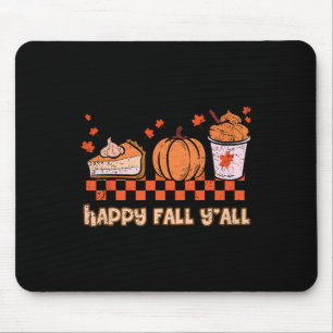 Frohe Herbst euch alle Halloween Kürbiskuchen Herb Mousepad