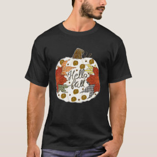 Frohe Herbst euch alle Herbst Ahornblatt Kürbis He T-Shirt