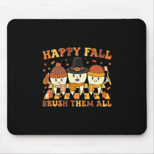 Frohe Herbst-Zähneputzen-Zahnarzt-Zahnmedizin-Than Mousepad