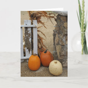 Frohe Herbstzeit euch allen, Herbstsegen Herbstkür Karte