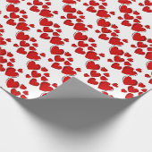 Frohe Herzen Valentinstag Geschenkpapier (Ecke)