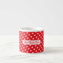 Frohe Herzen Valentinstag Modernes Liebesmuster Espressotasse